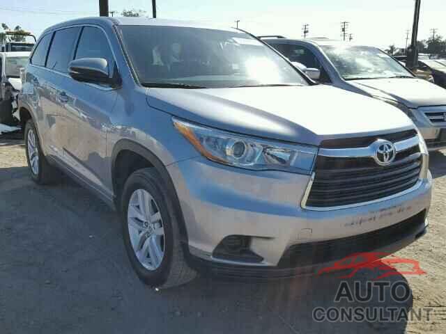 TOYOTA HIGHLANDER 2015 - 5TDZARFH8FS010562