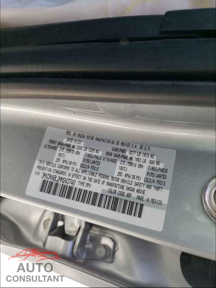 MAZDA CX30 2021 - 3MVDMABL2MM243748