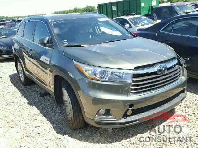 TOYOTA HIGHLANDER 2015 - 5TDDKRFH8FS172411