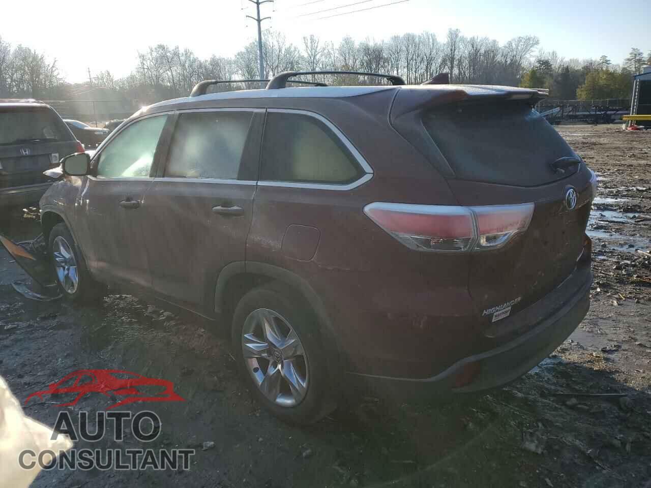 TOYOTA HIGHLANDER 2015 - 5TDDKRFH4FS222009