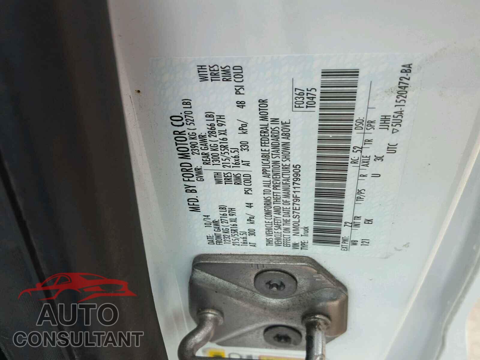 FORD TRANSIT CO 2015 - NM0LS7E79F1179905