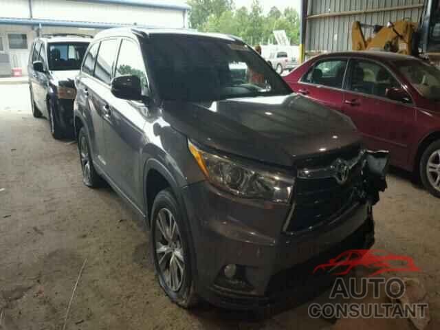 TOYOTA HIGHLANDER 2015 - 2T3P1RFV2NW250510