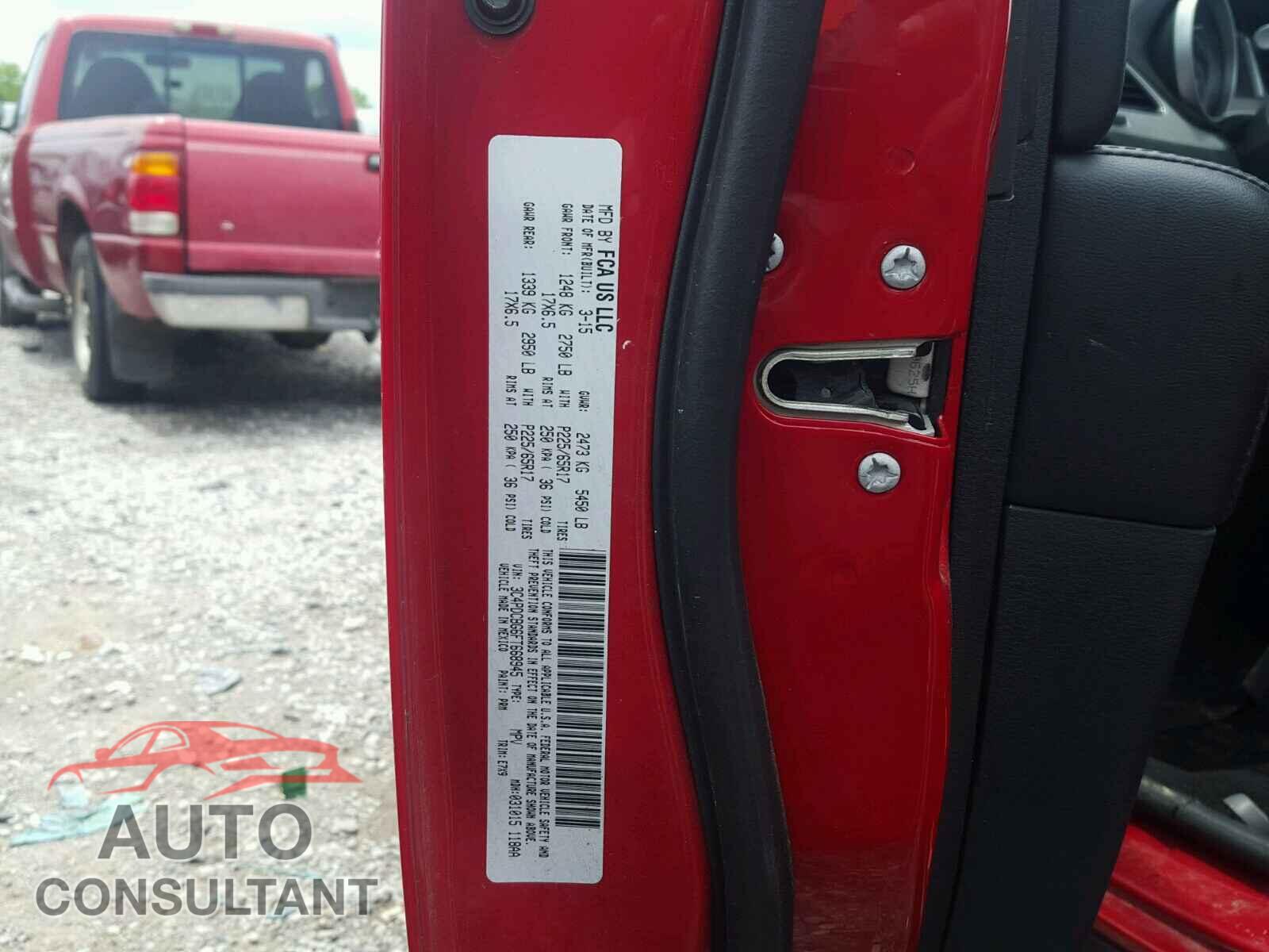 DODGE JOURNEY 2015 - 3C4PDCBG6FT668945