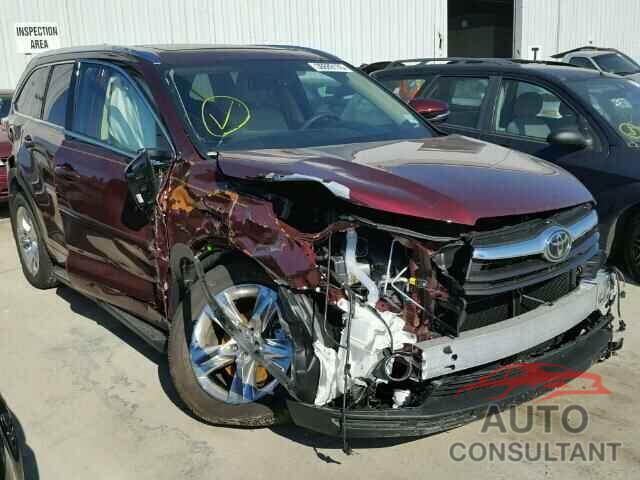 TOYOTA HIGHLANDER 2016 - 5TDDKRFH3GS272210