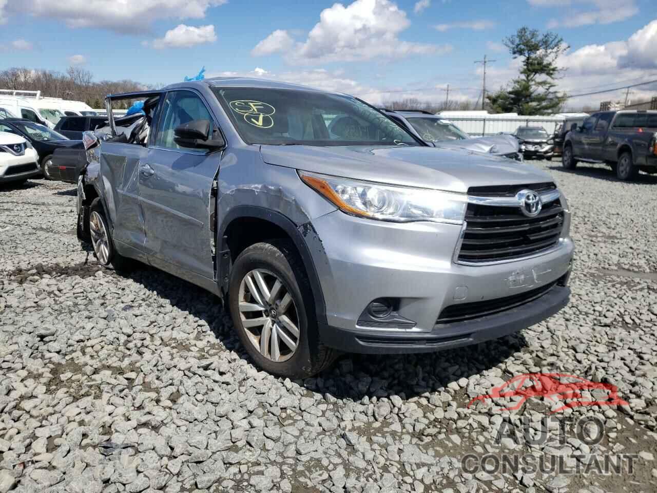 TOYOTA HIGHLANDER 2016 - 5TDBKRFH6GS300590
