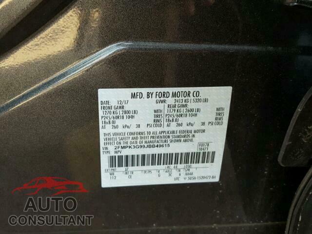 FORD EDGE SE 2018 - 2FMPK3G99JBB49615
