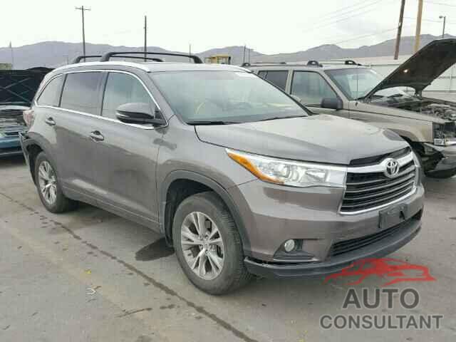 TOYOTA HIGHLANDER 2015 - 5TDJKRFH4FS125363