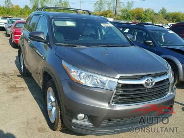 TOYOTA HIGHLANDER 2015 - 5TDDKRFH7FS078567