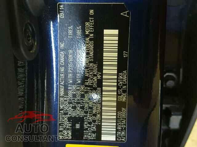 LEXUS RX350 2015 - 2T2BK1BA8FC285068