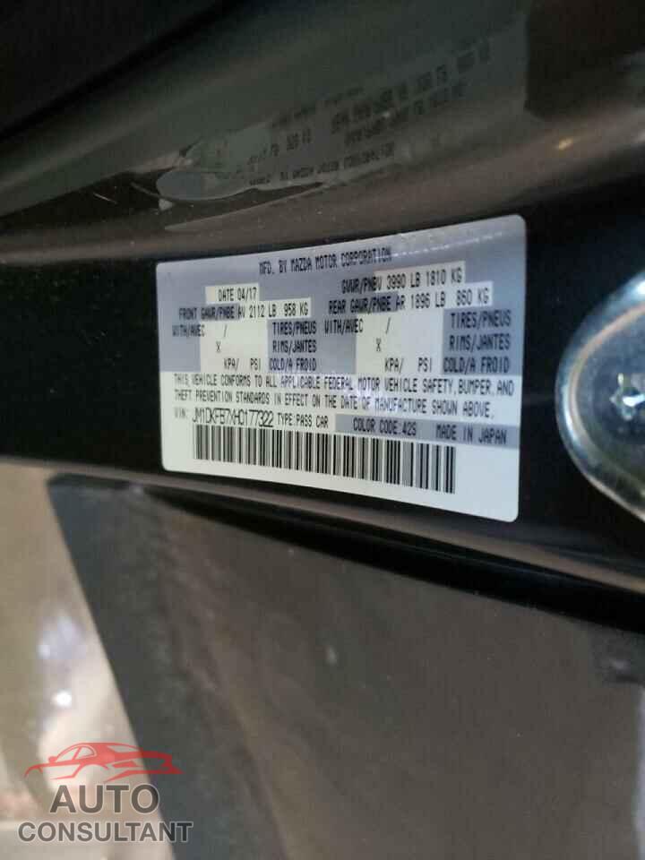 MAZDA CX-3 2017 - JM1DKFB7XH0177322