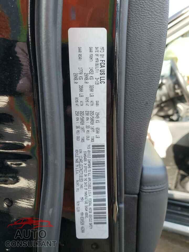 DODGE DURANGO 2019 - 1C4RDJEG7KC718153
