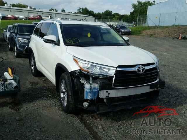 TOYOTA HIGHLANDER 2015 - 5TDJKRFH5FS135898