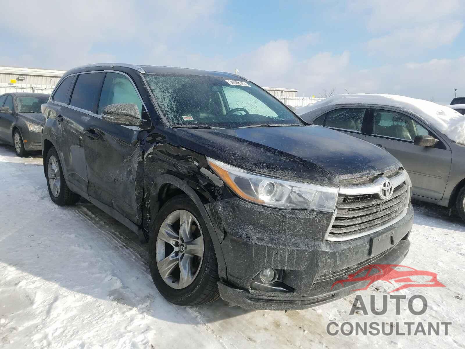 TOYOTA HIGHLANDER 2016 - 5TDDKRFHXGS289876