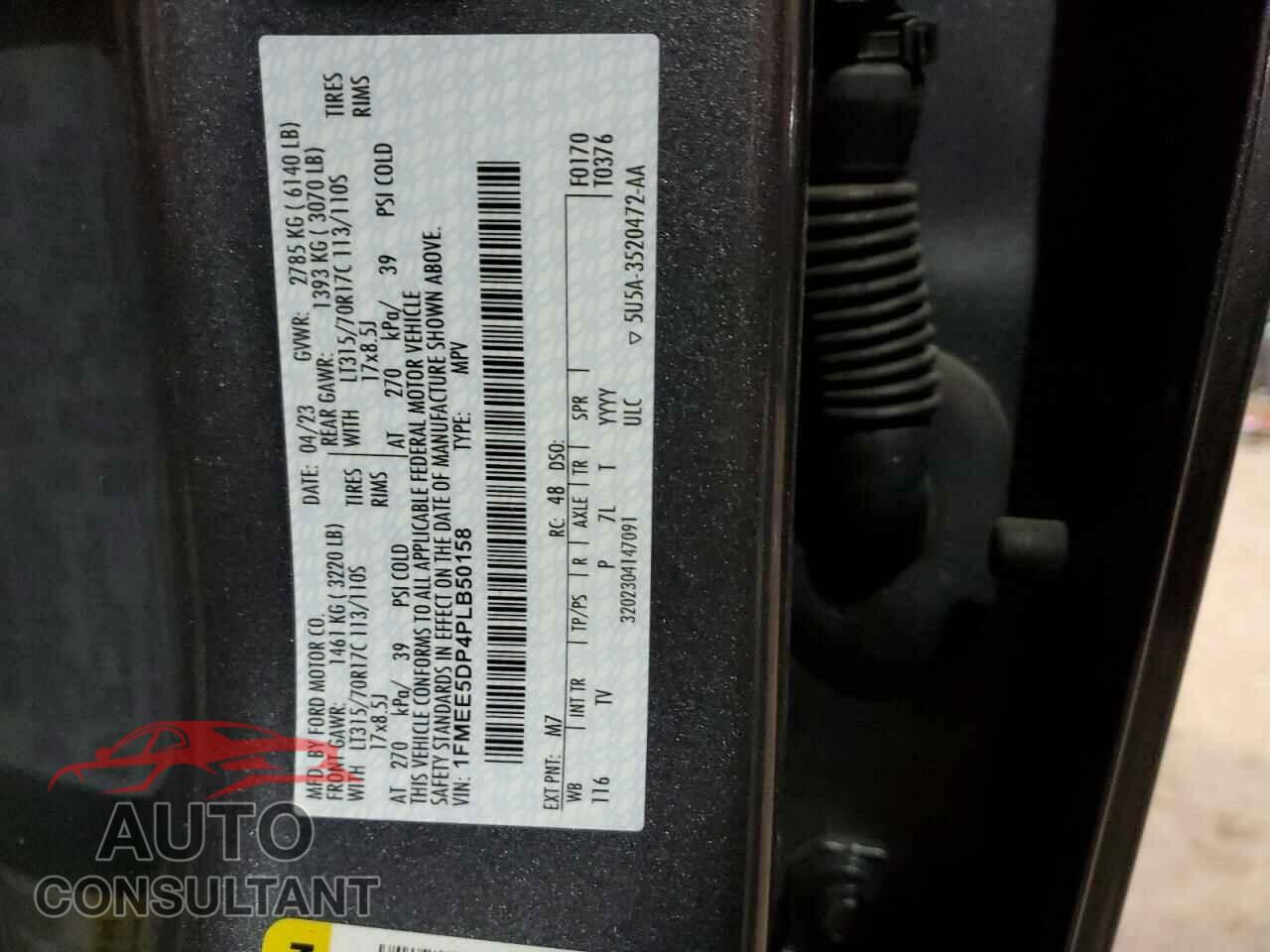 FORD BRONCO 2023 - 1FMEE5DP4PLB50158
