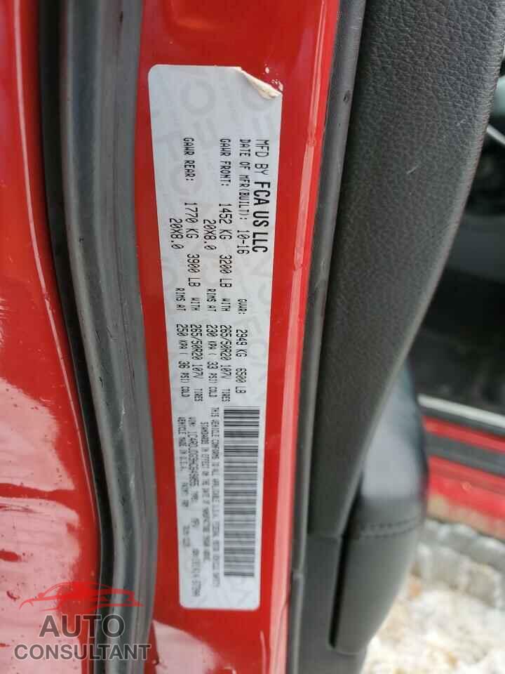 DODGE DURANGO 2017 - 1C4RDJDG9HC649055
