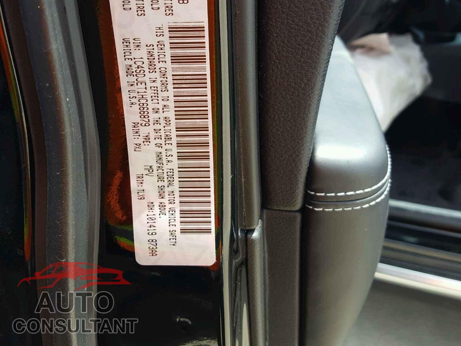 DODGE DURANGO 2017 - 1C4SDJET1HC666879
