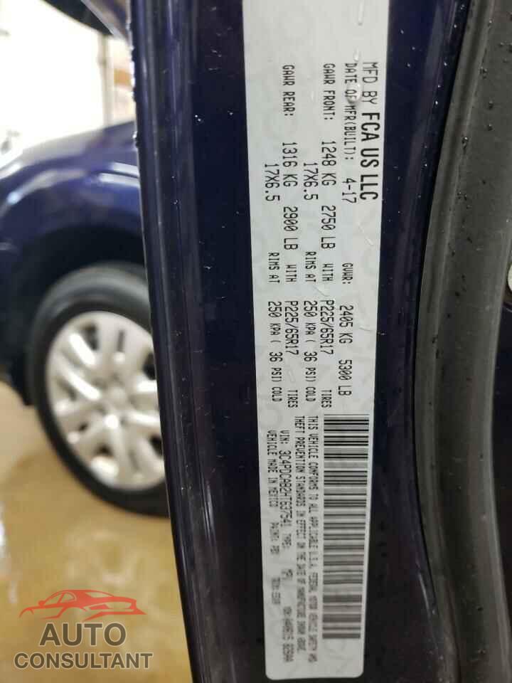DODGE JOURNEY 2017 - 3C4PDCAB2HT637541