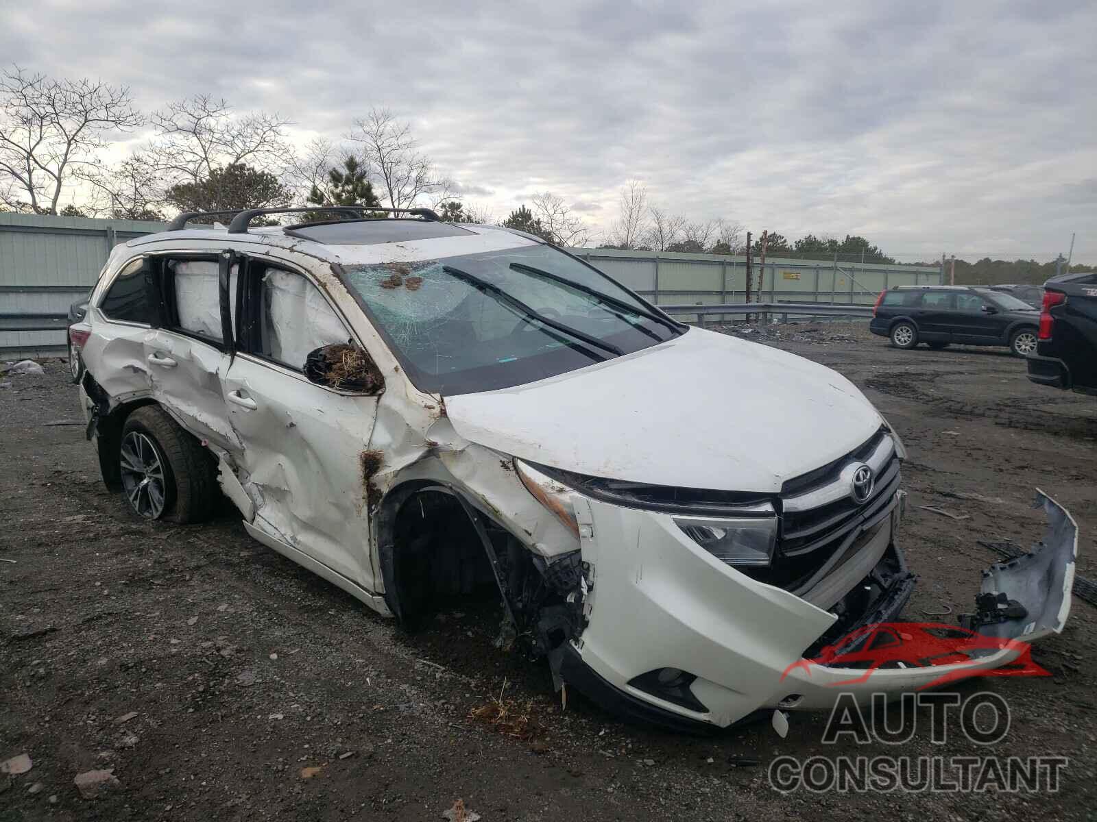 TOYOTA HIGHLANDER 2016 - 5TDJKRFH4GS244483