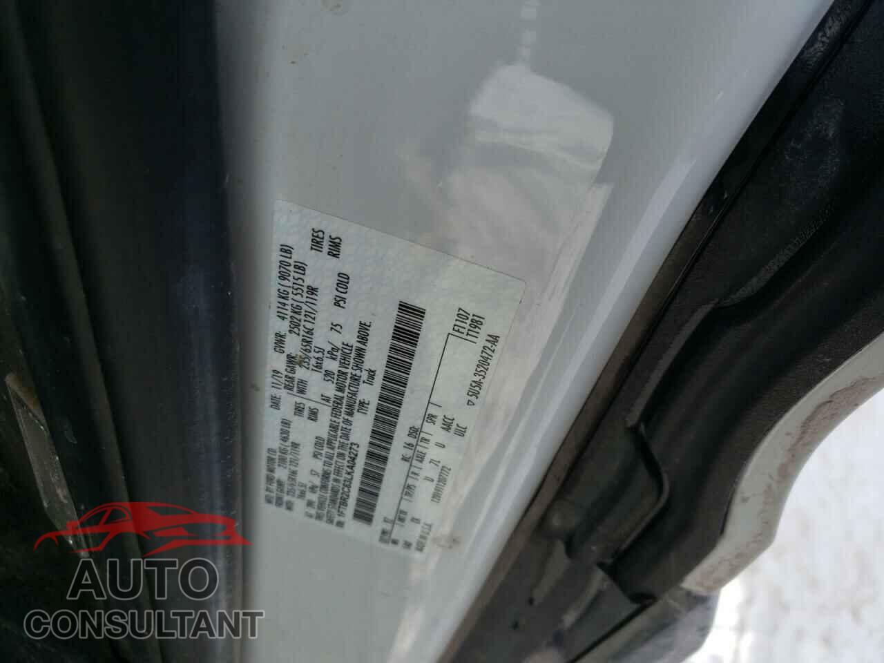 FORD TRANSIT CO 2020 - 1FTBR2C83LKA04273