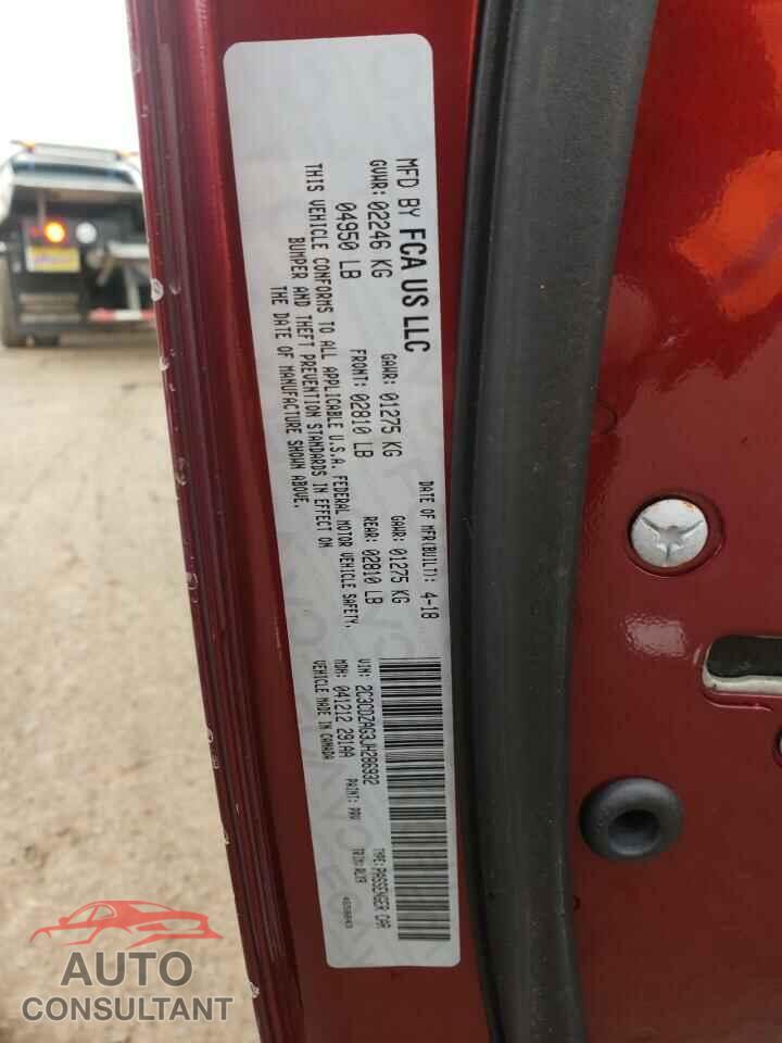 DODGE CHALLENGER 2018 - 2C3CDZAG3JH286932