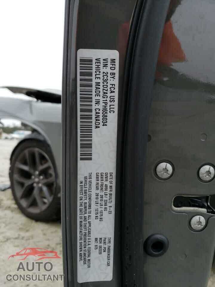 DODGE CHALLENGER 2023 - 2C3CDZAG1PH658034