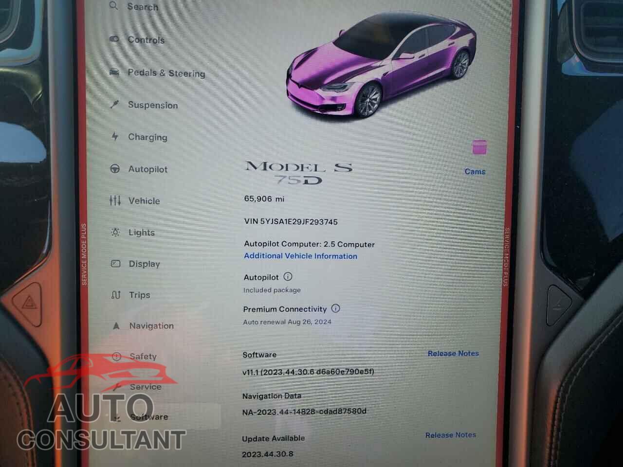 TESLA MODEL S 2018 - 5YJSA1E29JF193745