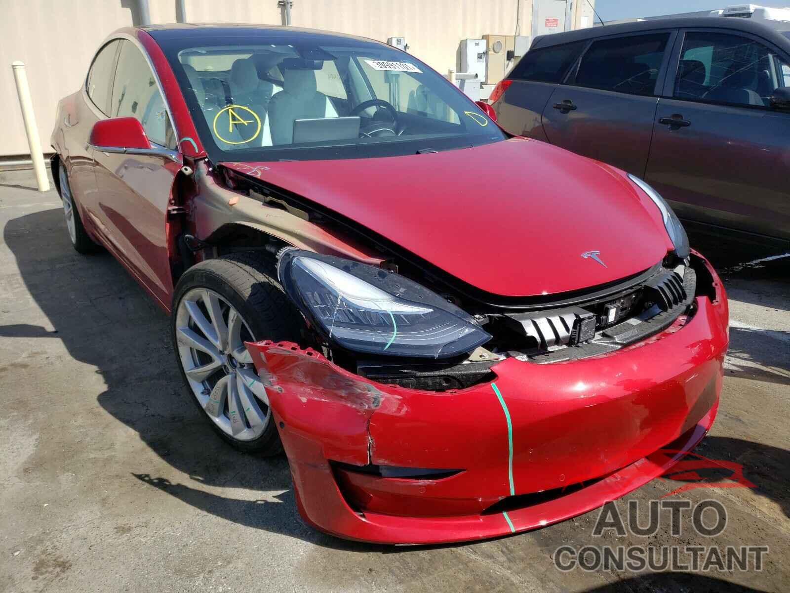 TESLA MODEL 3 2018 - 5YJ3E1EB4JF135161