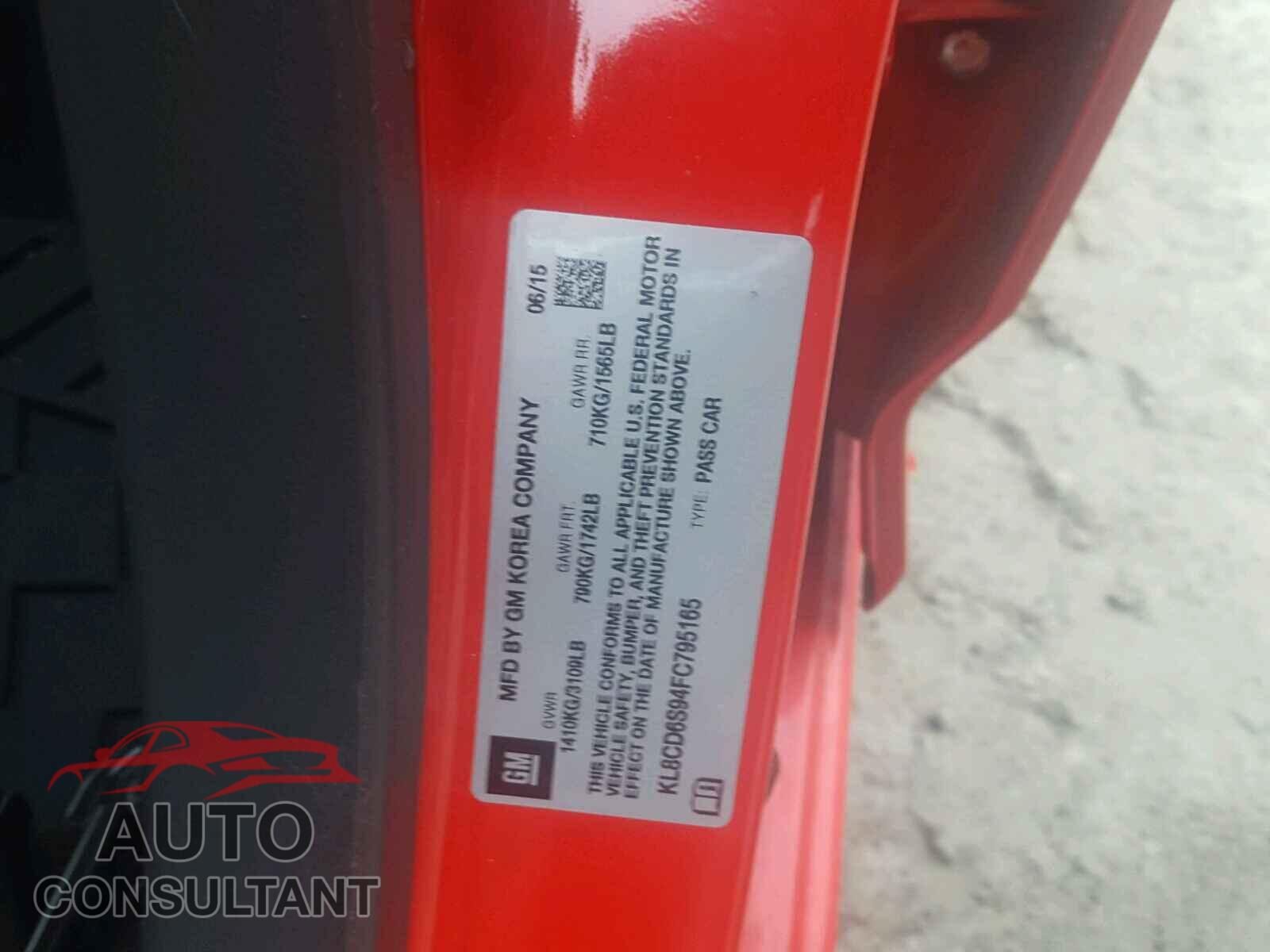 CHEVROLET SPARK 2015 - KL8CD6S94FC795165