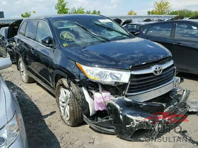 TOYOTA HIGHLANDER 2016 - 5TDZKRFH0GS149728