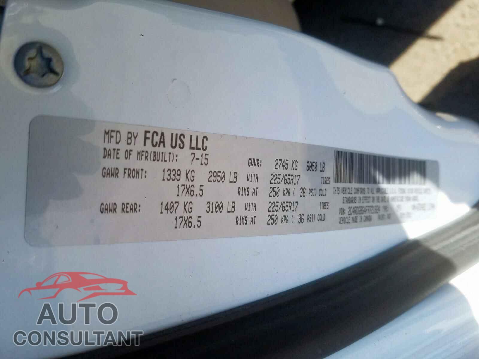 DODGE CARAVAN 2015 - 3FADP4TJ0GM170719