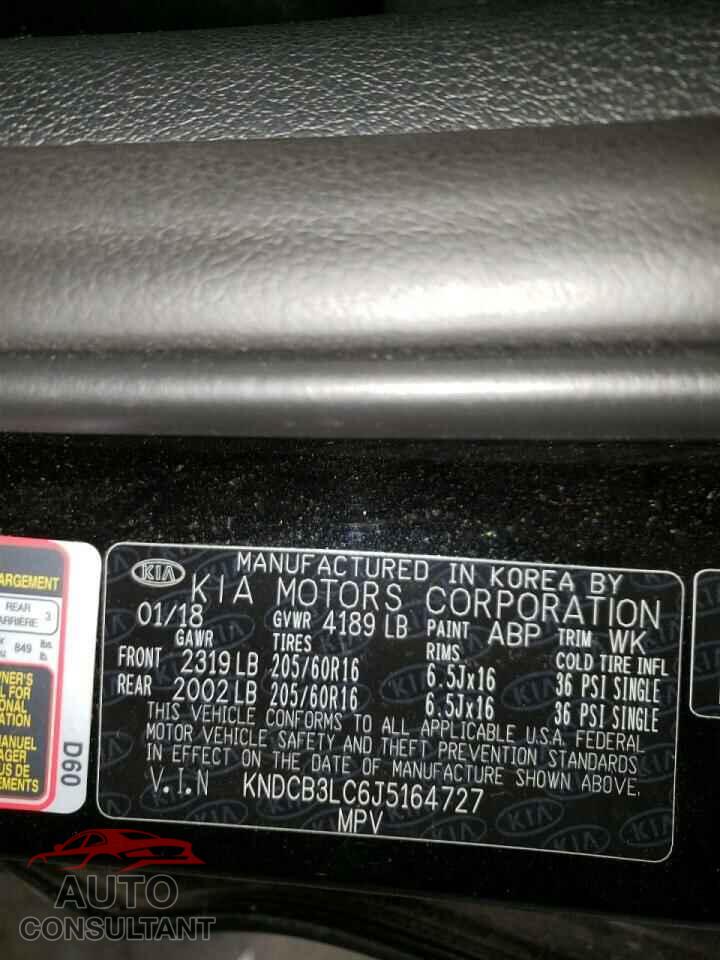 KIA NIRO 2018 - KNDCB3LC6J5164727