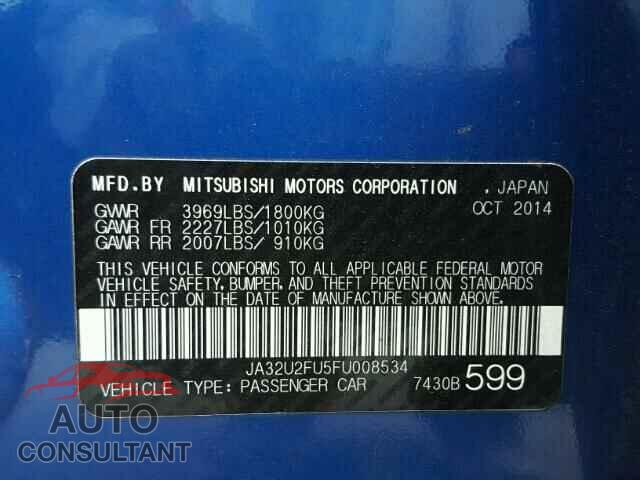 MITSUBISHI LANCER 2015 - JA32U2FU5FU008534
