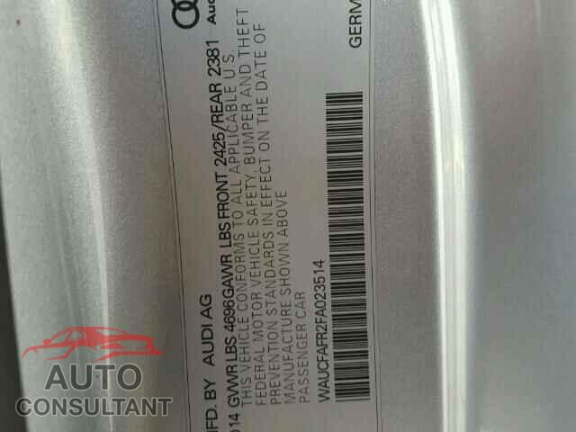 AUDI A5 2015 - WAUCFAFR2FA023514