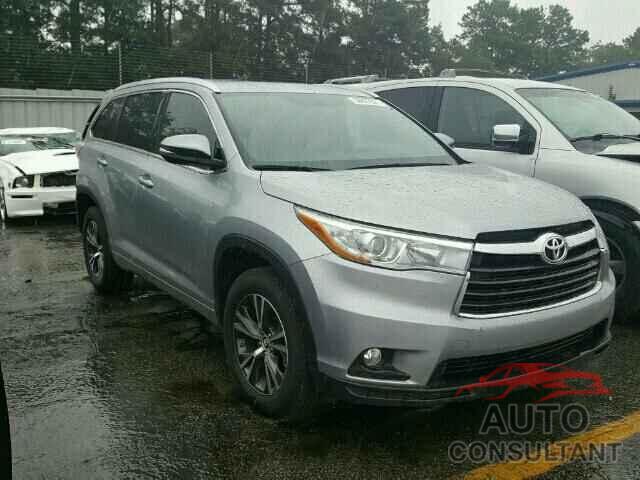 TOYOTA HIGHLANDER 2016 - 5TDKKRFH0GS501384