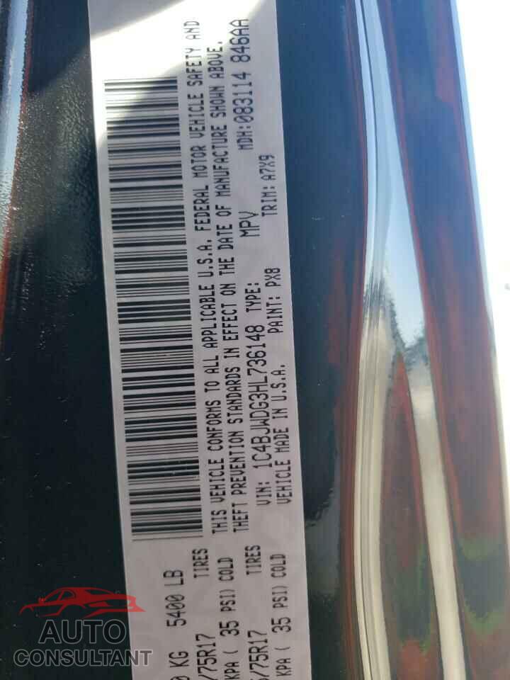 JEEP WRANGLER 2017 - 1C4BJWDG3HL736148