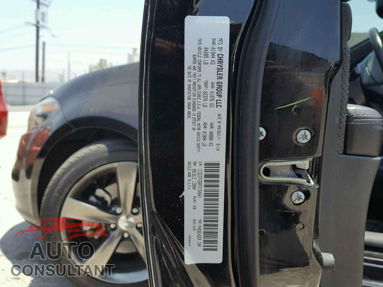 DODGE DART 2015 - 1C3CDFEB0FD150601