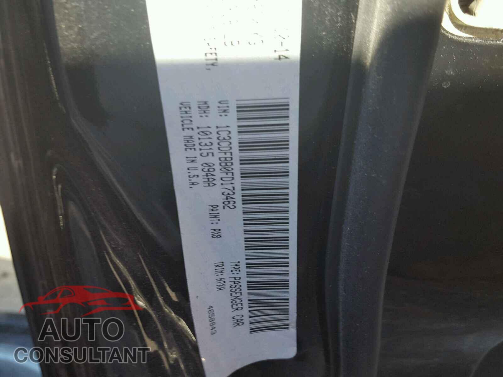 DODGE DART 2015 - 1C3CDFBB0FD173462