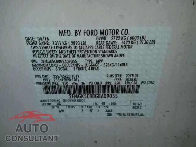 FORD FLEX 2016 - 2FMGK5C88GBA09055