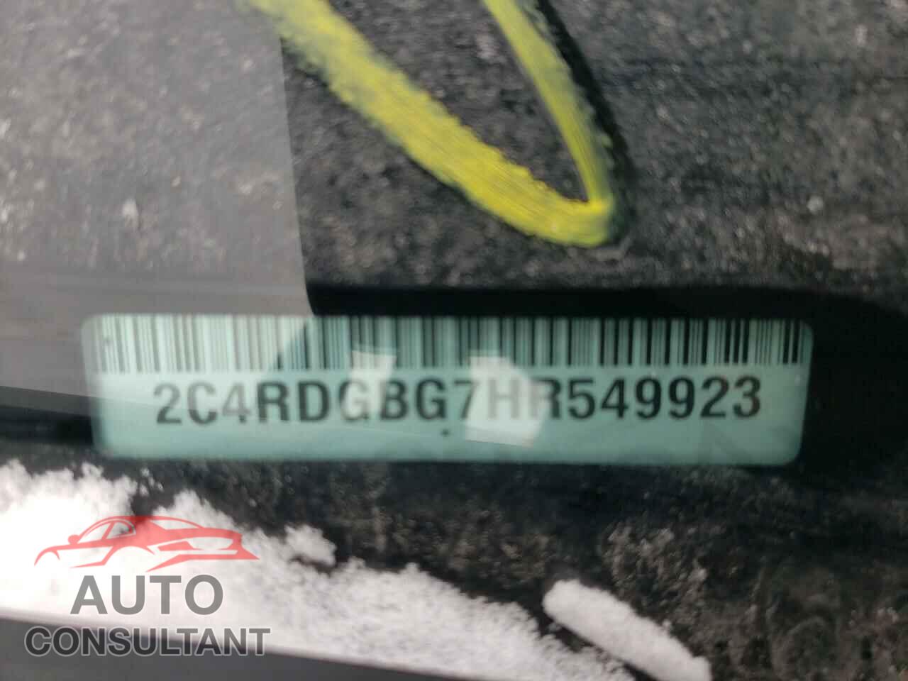 DODGE GRAND CARA 2017 - 2C4RDGBG7HR549923