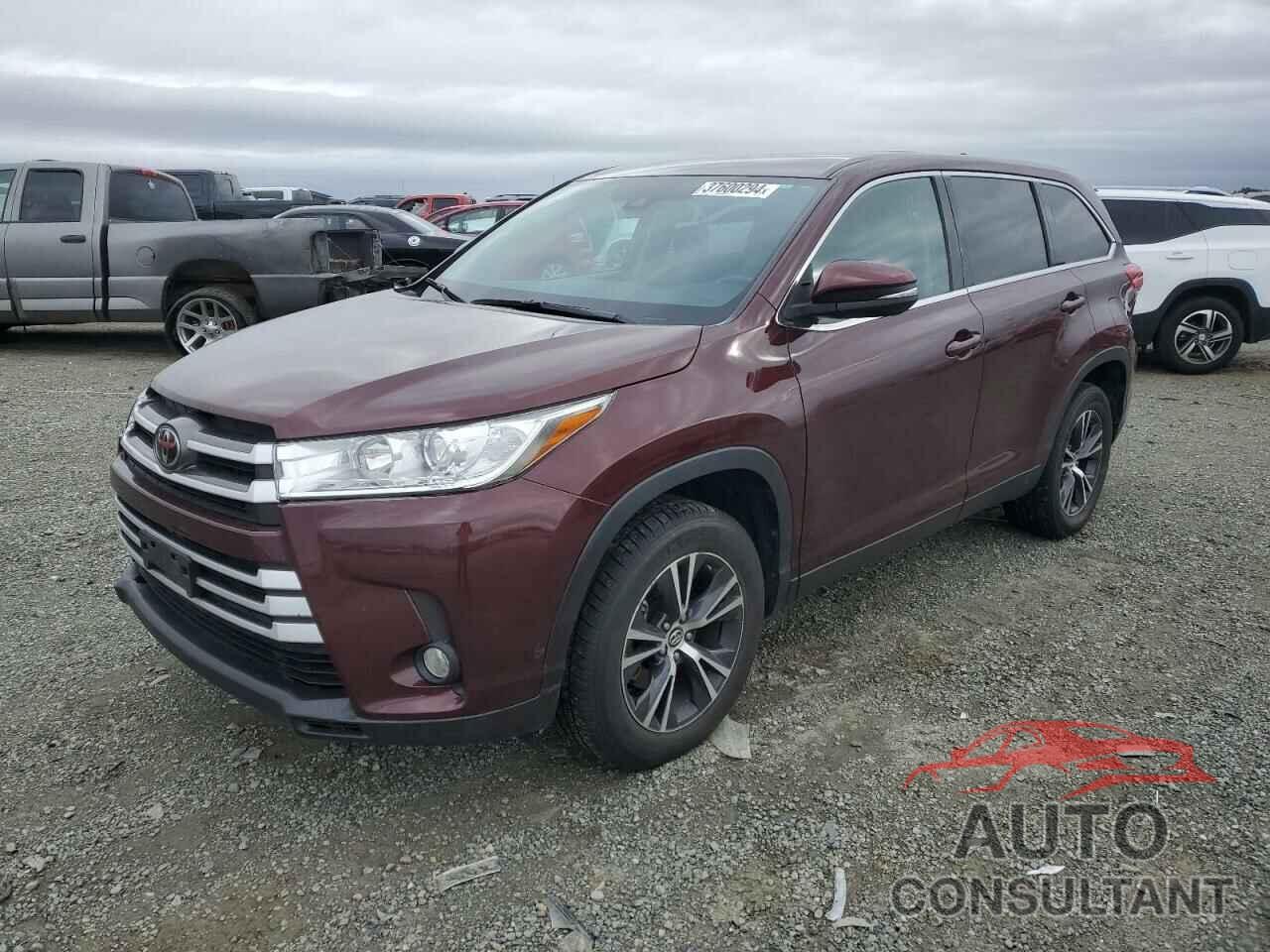 TOYOTA HIGHLANDER 2019 - 5TDZZRFH9KS340634