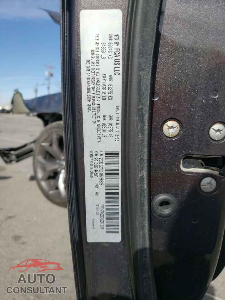 DODGE CHALLENGER 2019 - 2C3CDZAG1KH708326