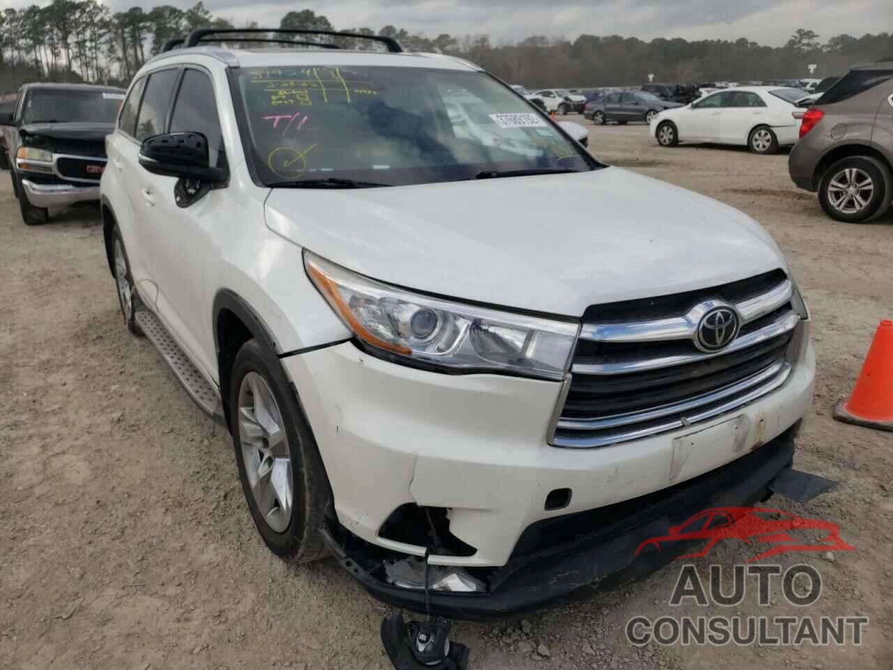 TOYOTA HIGHLANDER 2016 - 5TDDKRFH8GS287866