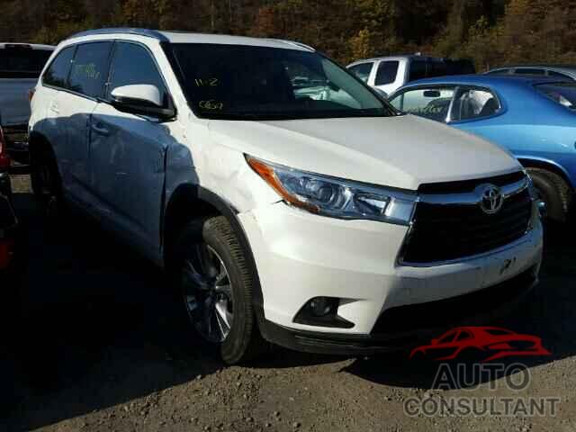 TOYOTA HIGHLANDER 2015 - 5TDJKRFH6FS183779