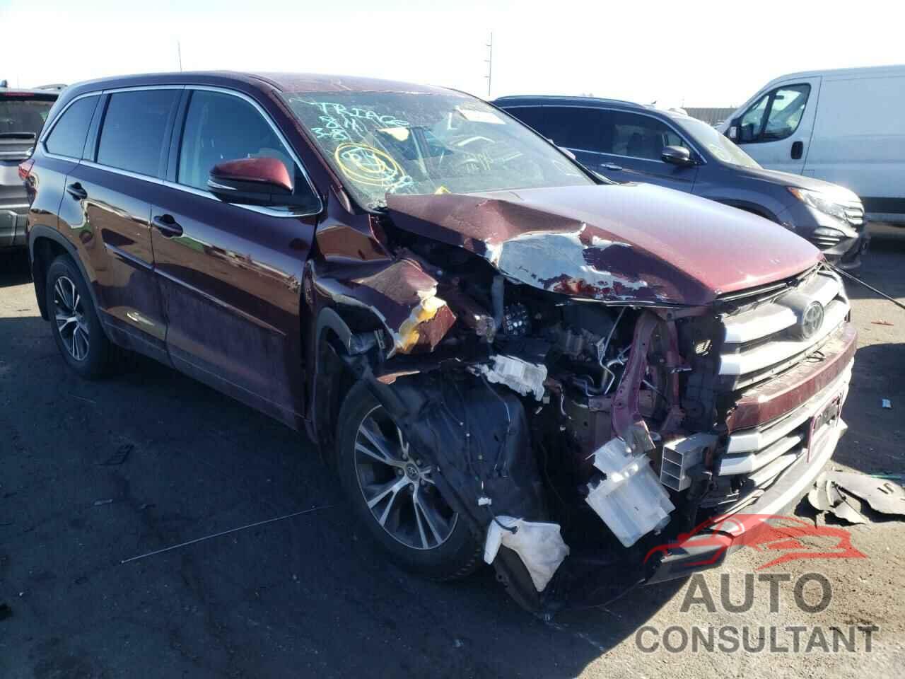 TOYOTA HIGHLANDER 2018 - 5TDBZRFH6JS837379