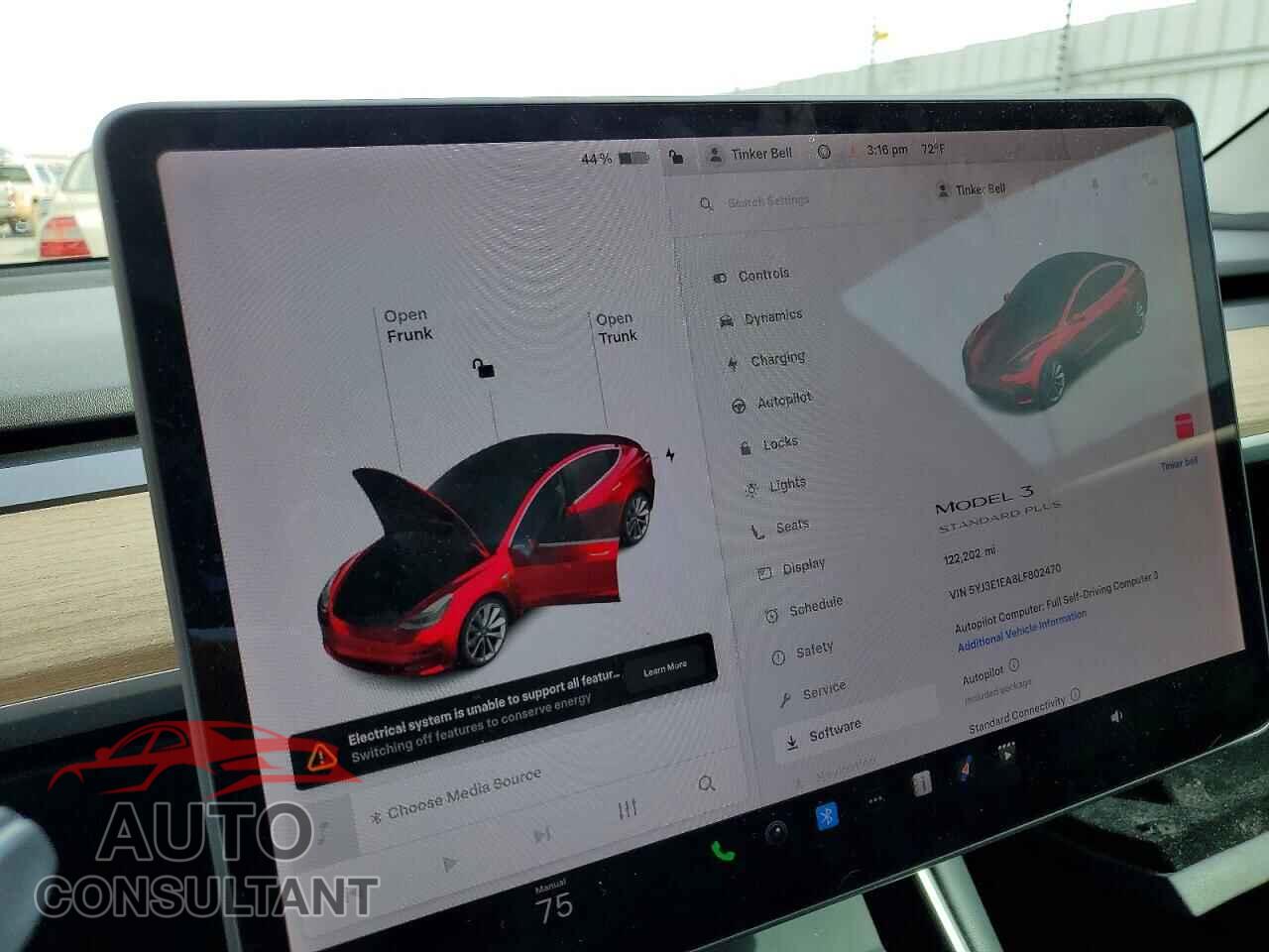 TESLA MODEL 3 2020 - 5YJ3E1EA8LF802470