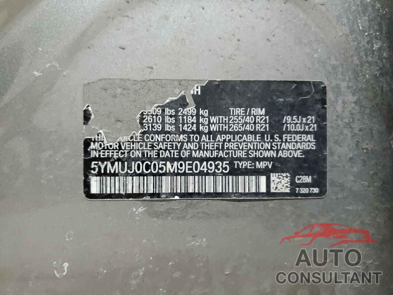 BMW X4 2021 - 5YMUJ0C05M9E04935