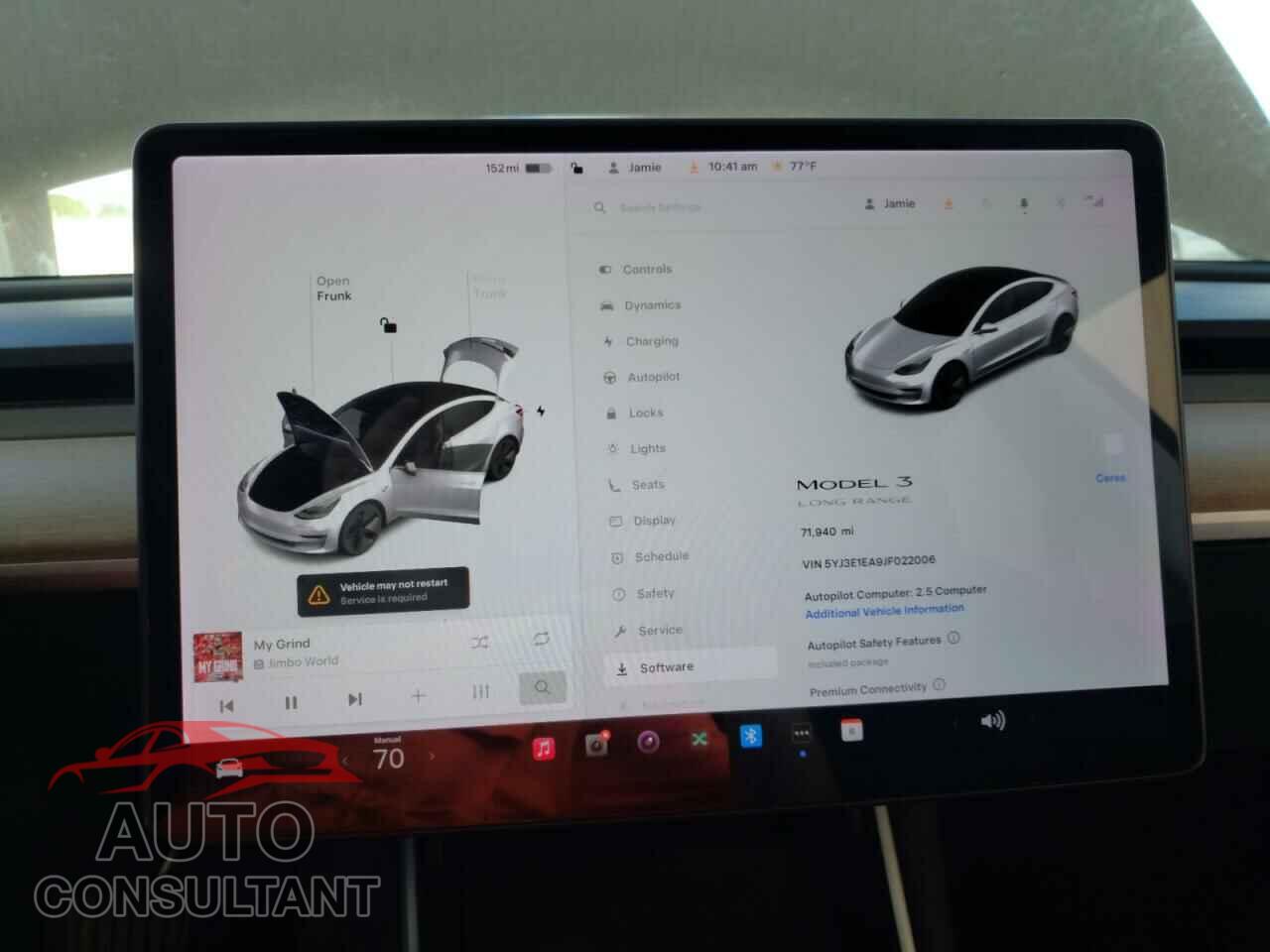TESLA MODEL 3 2018 - 5YJ3E1EA9JF022006