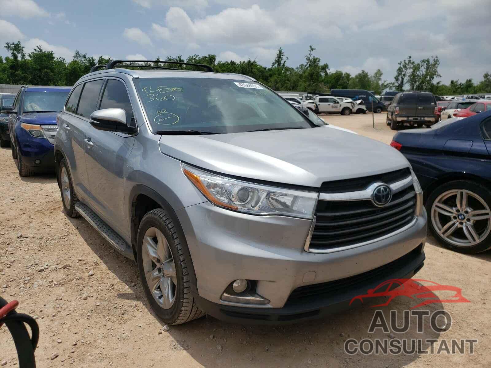 TOYOTA HIGHLANDER 2016 - 5TDDKRFH4GS258445