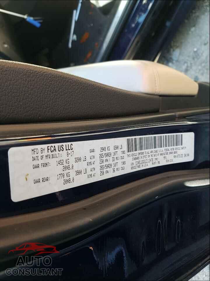 DODGE DURANGO 2018 - 1C4RDJDG3JC112476