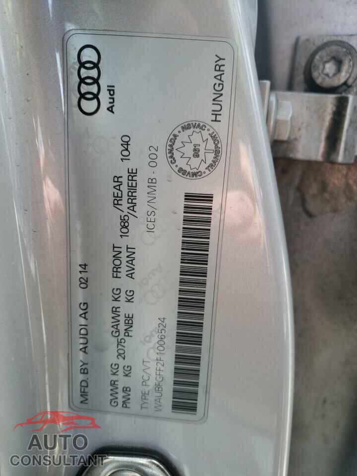 AUDI S3 2015 - WAUBFGFF2F1006524